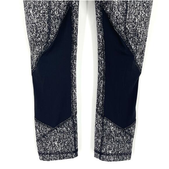 Lululemon Pace Rival Crop 22" Power Luxtreme Suited Jacquard Black White Size 4 - Picture 4 of 9